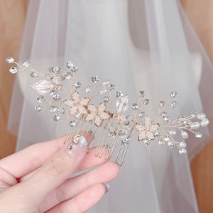 Wedding Hair Comb Pearl, Bridal Wedding Pearl Comb, Pearl Hair Comb for Wedding