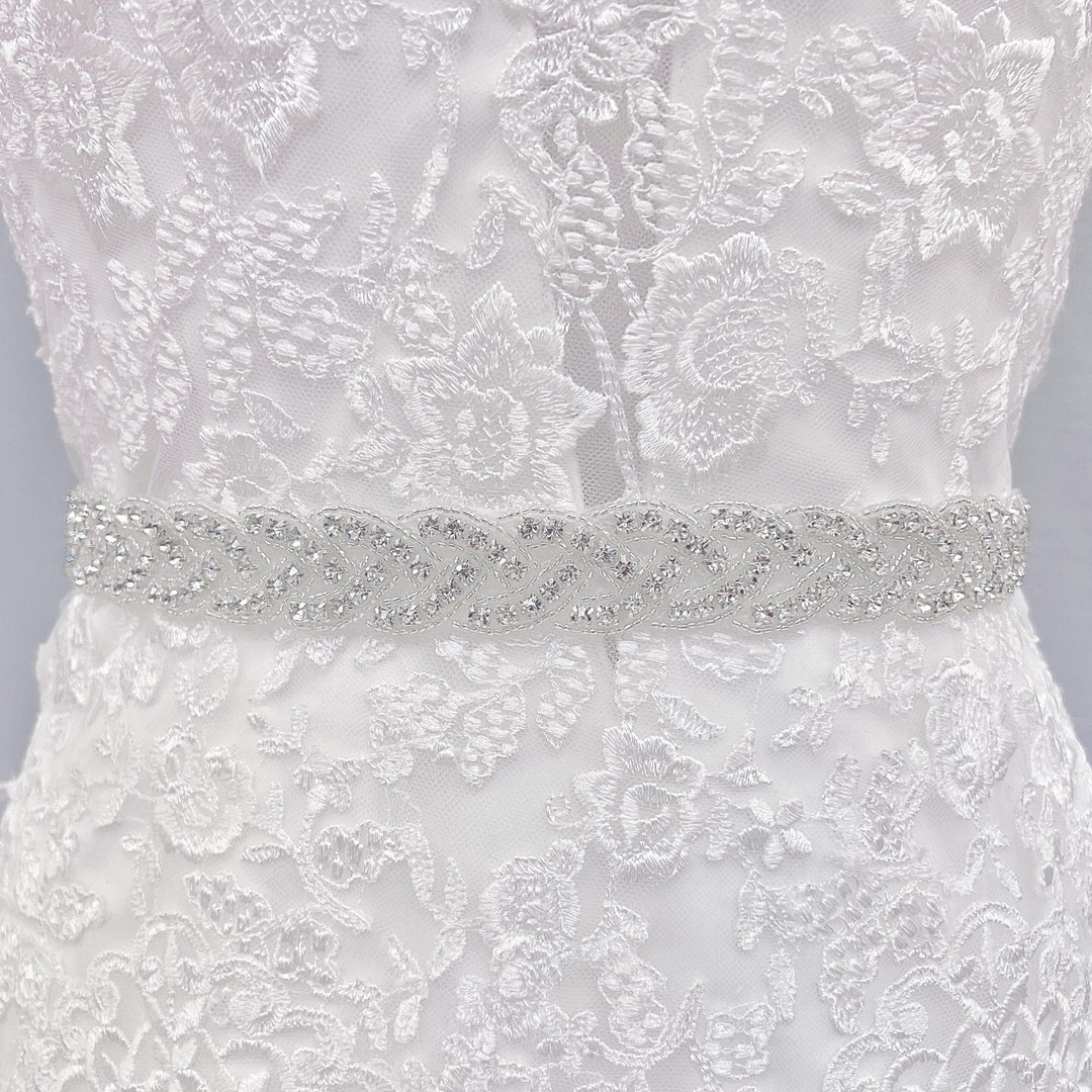 Crystal Bridal Sash Bridal Gown Sash Etsy