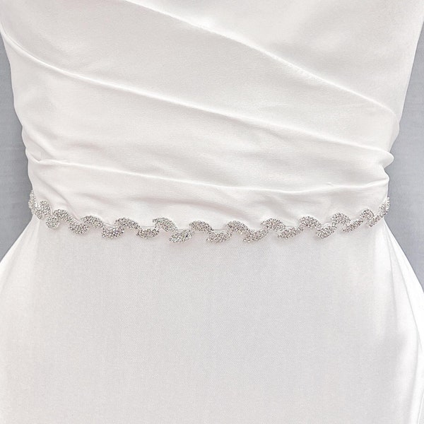 Bridal Leaf Belt, Bridal Belt Leaf, Leaf Bridal Belt, Wedding Leaf Sash, Belts for Wedding Dress