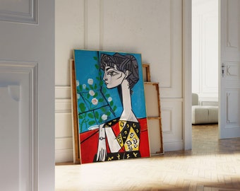 Picasso, Jacqueline With Flowers, Exhibition Poster, Fine Art