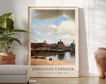 Johannes Vermeer, View of Delft Print, Gallery Wall Art (Digital Download)