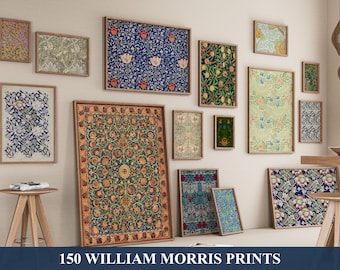 Láminas de William Morris, conjunto de arte mural vintage para galería (descarga digital)