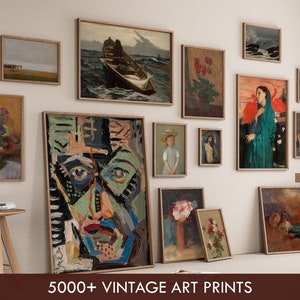 Vintage Prints, 5000 MEGA BUNDLE Wall Art, Vintage Wall Art, Eclectic Wall Art Set, Antique Oil Painting, Printable Wall Art, Art Prints