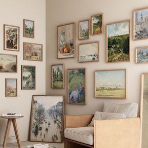 Camille Pissarro Set of 18, Camille Pissarro Poster, Camille Pissarro Print, Vintage Poster Print, Vintage Museum Poster Digital Download