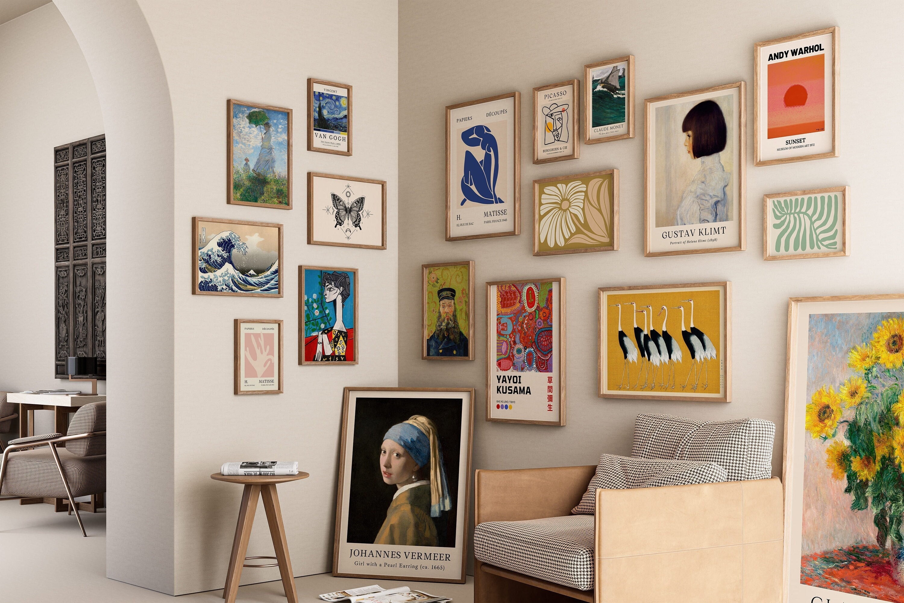 Vintage Printable Wall Art Set of 18, Vintage Gallery Wall Se, Eclectic ...