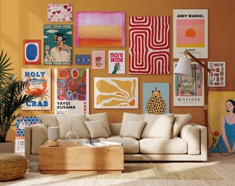 8800 Maximalist Wall Art Mega Bundle, Eclectic Gallery Set (Digital Download)
