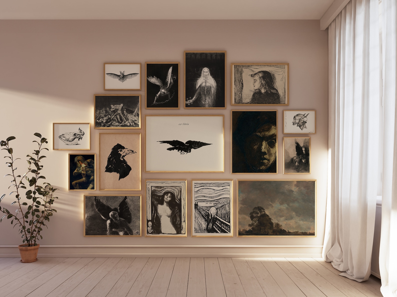 5 Pcs Vintage Painting Wall Art main image 1