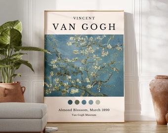 Van Gogh Almond Blossom Print, Vintage Museum Wall Art (Digital Download)