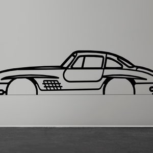 Mercedes-Benz 300 SL Gullwing Silhouette Wall Art