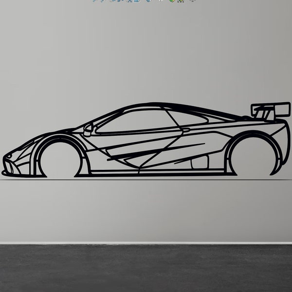 McLaren F1 Silhouette Wall Art
