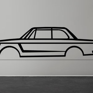 BMW 2002 Silhouette Wall Art