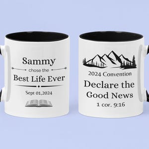 Personlig dopgåva, Livet för alltid, JW Convention 2024 White/Black 11oz