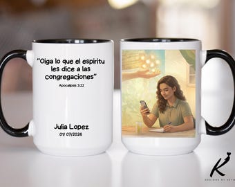Personalized Spanish JW Coffee Mug, Baptism Gift