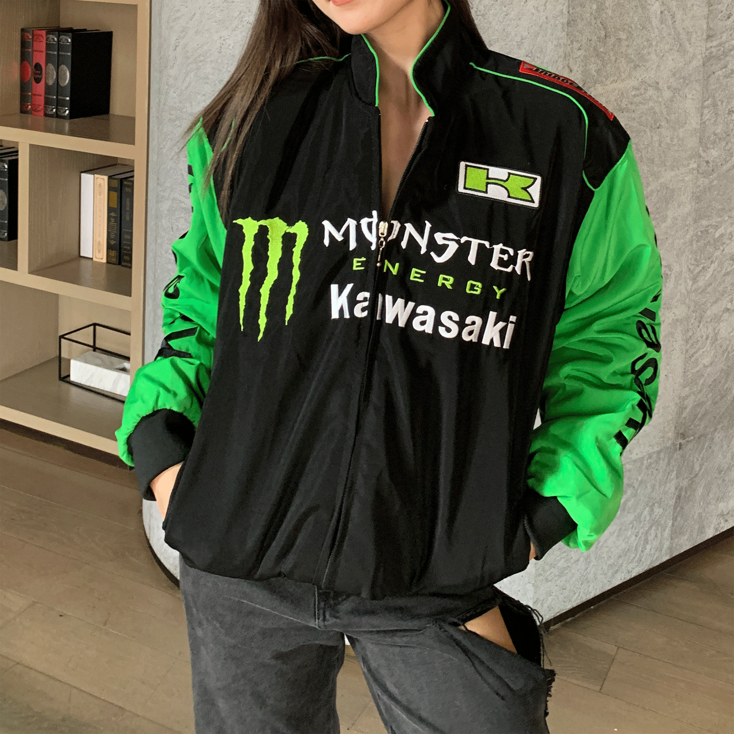 Formula Racing Jacket Outfit Formula 1 Kawasaki Paw Racing Jacket 90s Vintage Jacket - Etsy