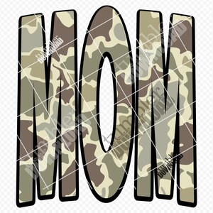 Mom Camo PNG: Old School Camouflage Sublimation Design (Digital Download