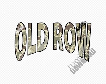 Old Row Camo PNG: Sublimationsdesign (Digitaler Download)