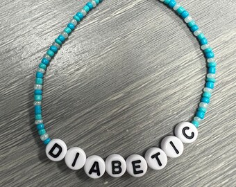 Custom medic alert bracelet peanut allergy diabetic allergies food medication seizures