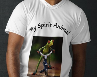 Maglia sportiva riciclata Frog on Bike: maglietta unisex traspirante