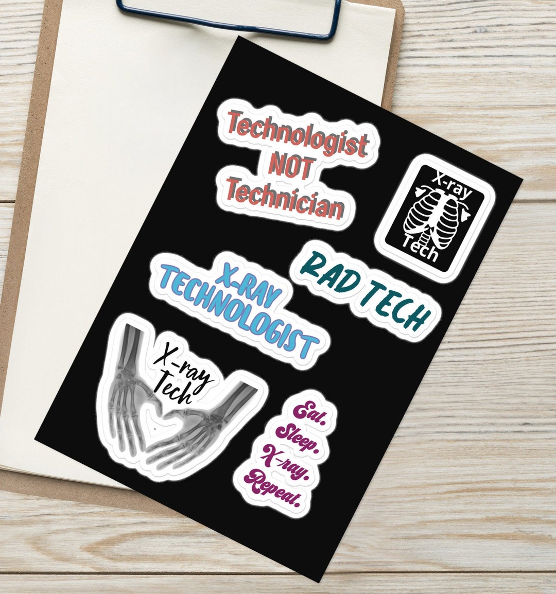 Rad Tech Sticker Sheet: X-ray Technologist Stickers - Etsy
