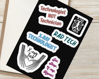 X-Ray Tech Stickers | Radiologist, Technologist, Rad Tech Decals