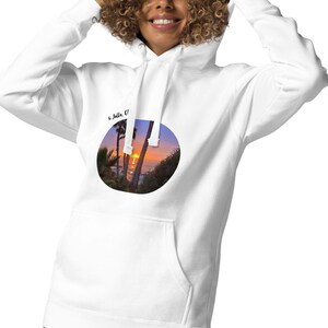 La Jolla Beach Hoodie: California Palm Tree Unisex Sweatshirt