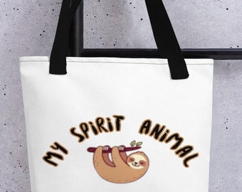 Faultier Geist Tier Tragetasche, Süßer Zoo Tier