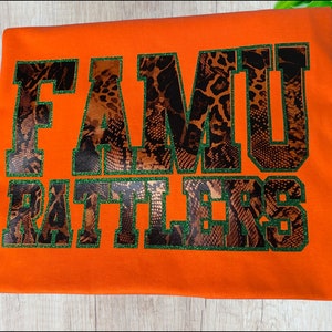 Famu Rattlers Snakeskin Tee