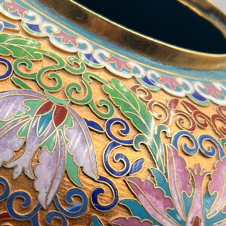 Large Cloisonne Rare and Collectable Etsy