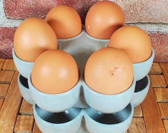 Cement Egg Tray, Concrete Egg Holder, Jewelry Organizer