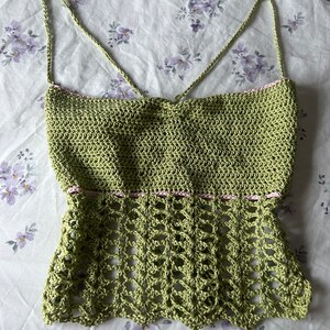 New Look ribbed racer tank top and short pajama set in sage