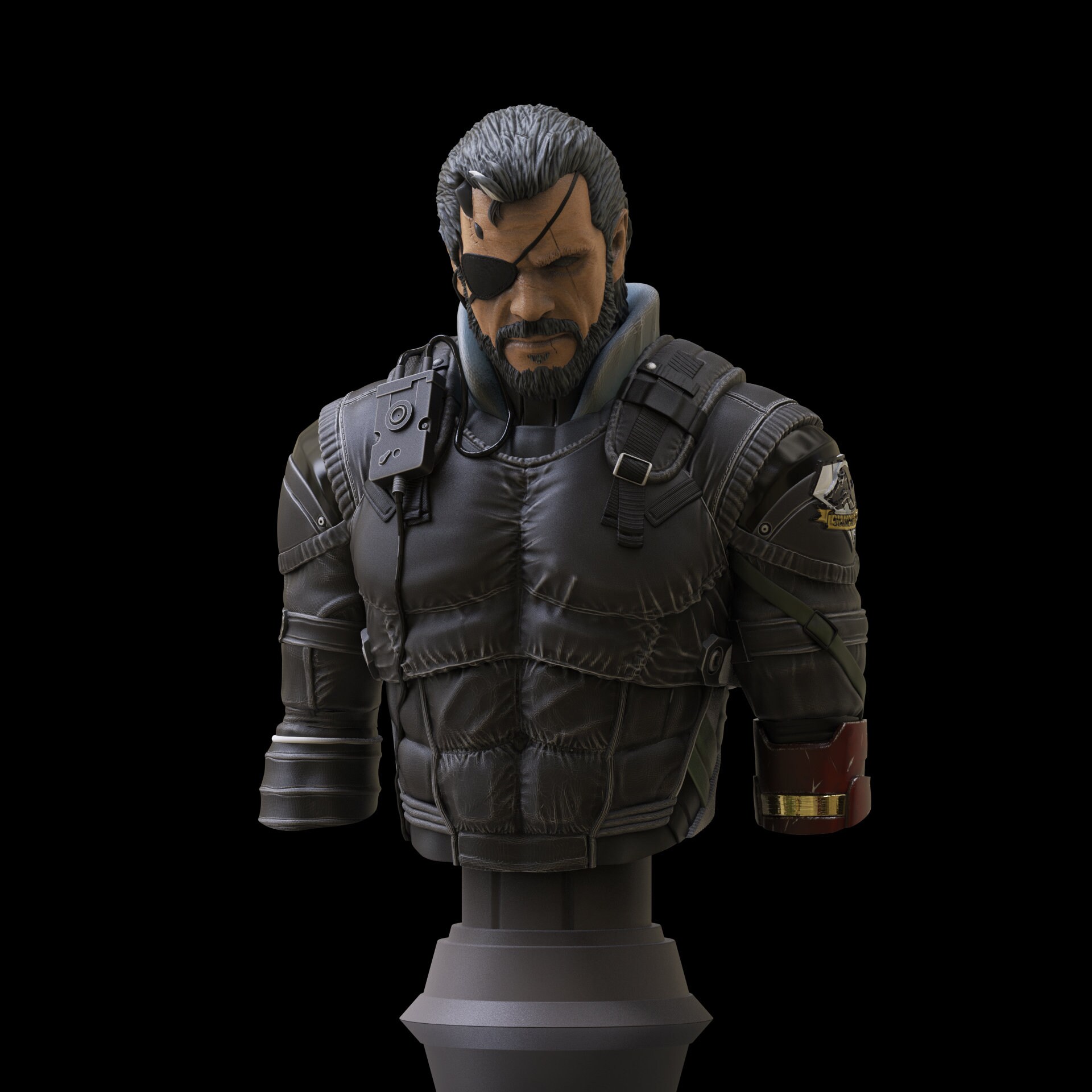 Venom Snake Bust Metal Gear Solid 8K Resin 3D Printed Collectible