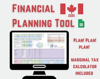 Canadian Financial Planning Spreadsheet: Budget, Income & Tax Calculator