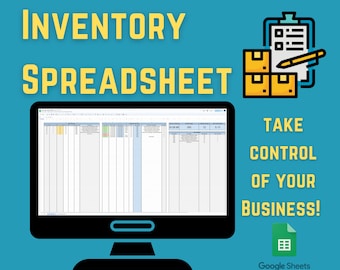 Tool Inventory Tracker Spreadsheet | Easy Stock Management Tool for Small Business |