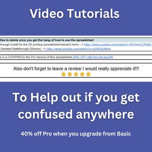 Basic Version: 3D Printing Business Spreadsheet (3-in-1 Bundle) (Print Log / Material Tracker / Client Tracker) image 10