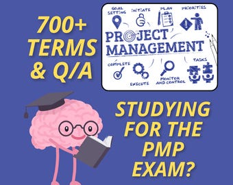 Guía de estudio para la preparación del examen PMP: Más de 700 preguntas de práctica, respuestas y glosario - Descarga digital