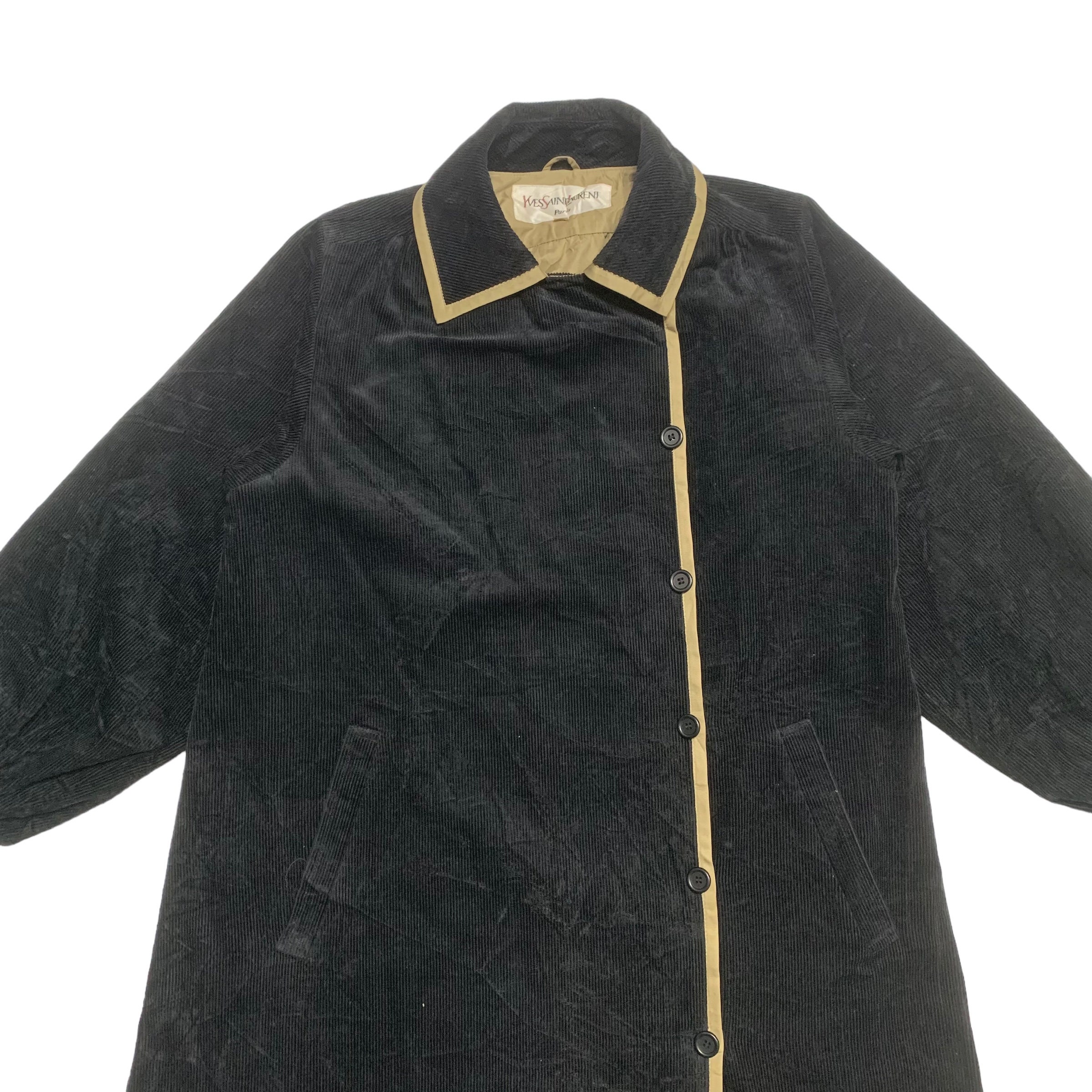 Yves Saint Laurent Corduroy Coat - Etsy