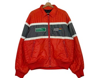 Vintage Benetton Formula 1 Embroidery Blue Cotton Jacket