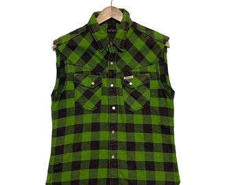 The Flat Head Tartan Flannel Vest