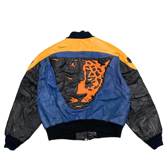 ジャケット・アウター vintage big silhouette china jacket Y2K Vintage Oversized Full Zip Up Racing bomber jacket for