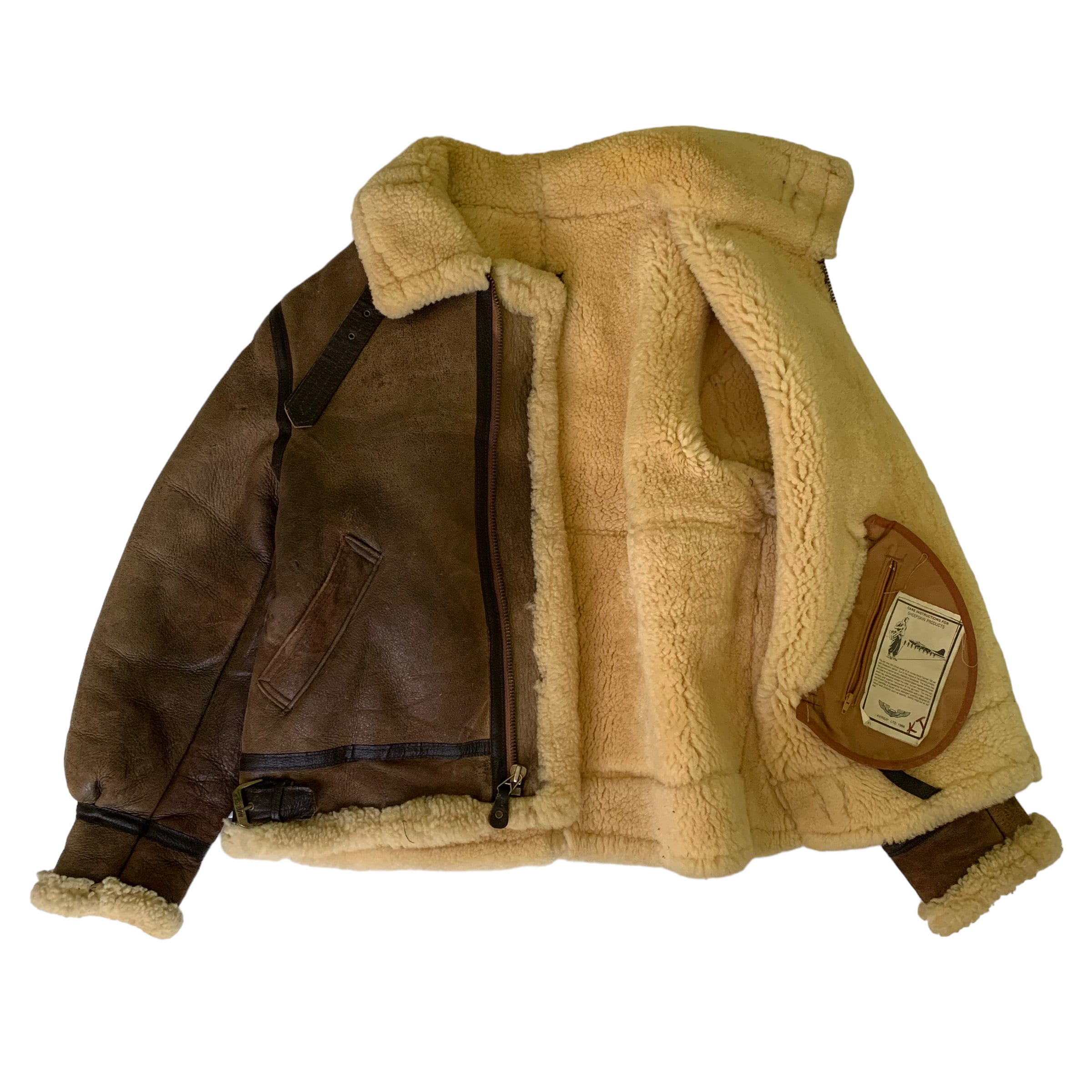 Schott Supreme Type B-3 Flight Foodie Leather Jacket Size S