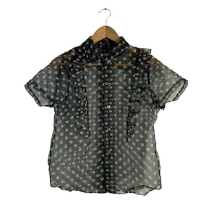 Comme Des Garcons Transparent See Through Blouse