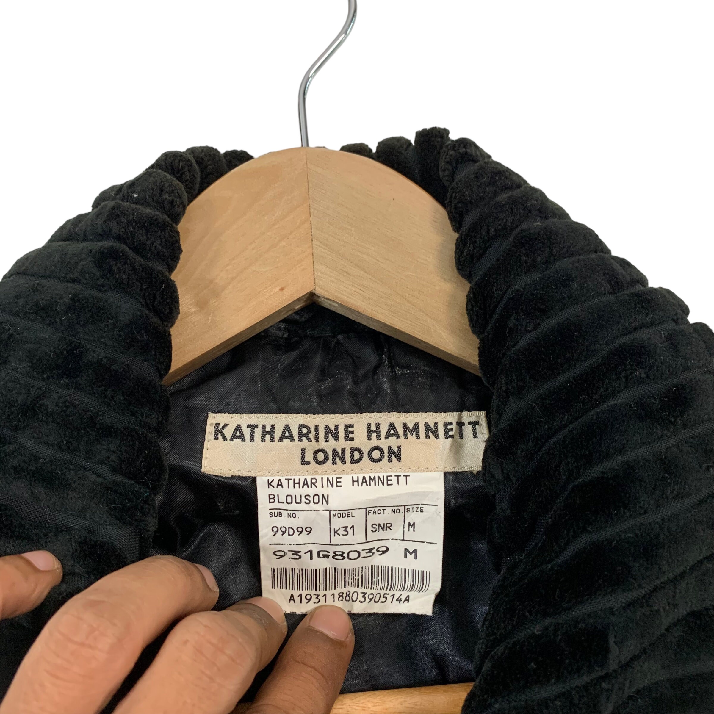 Katherine Hamnett Velvet Jacket - Etsy