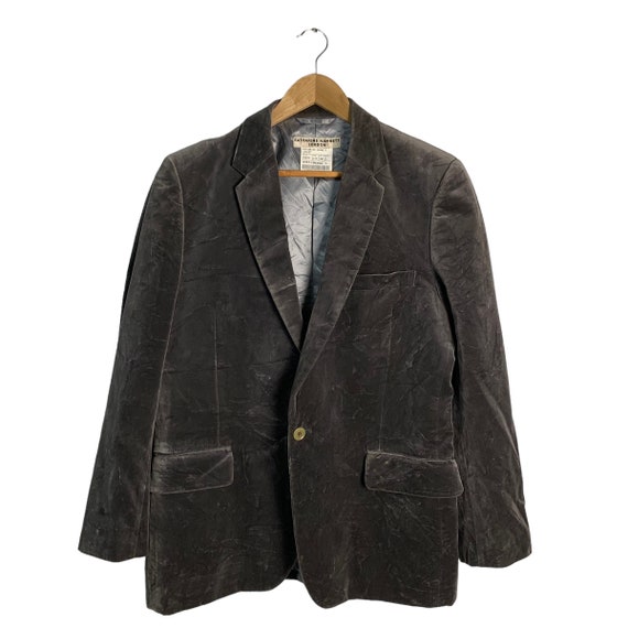 Katherine Hamnett London Velvet Blazer Jacket - Etsy