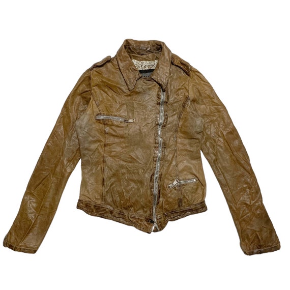 Giorgio Brato Biker Leather Jacket - Etsy