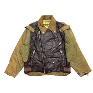 Iconic 80s Boneville Massimo Osti CP Company Leather Jacket