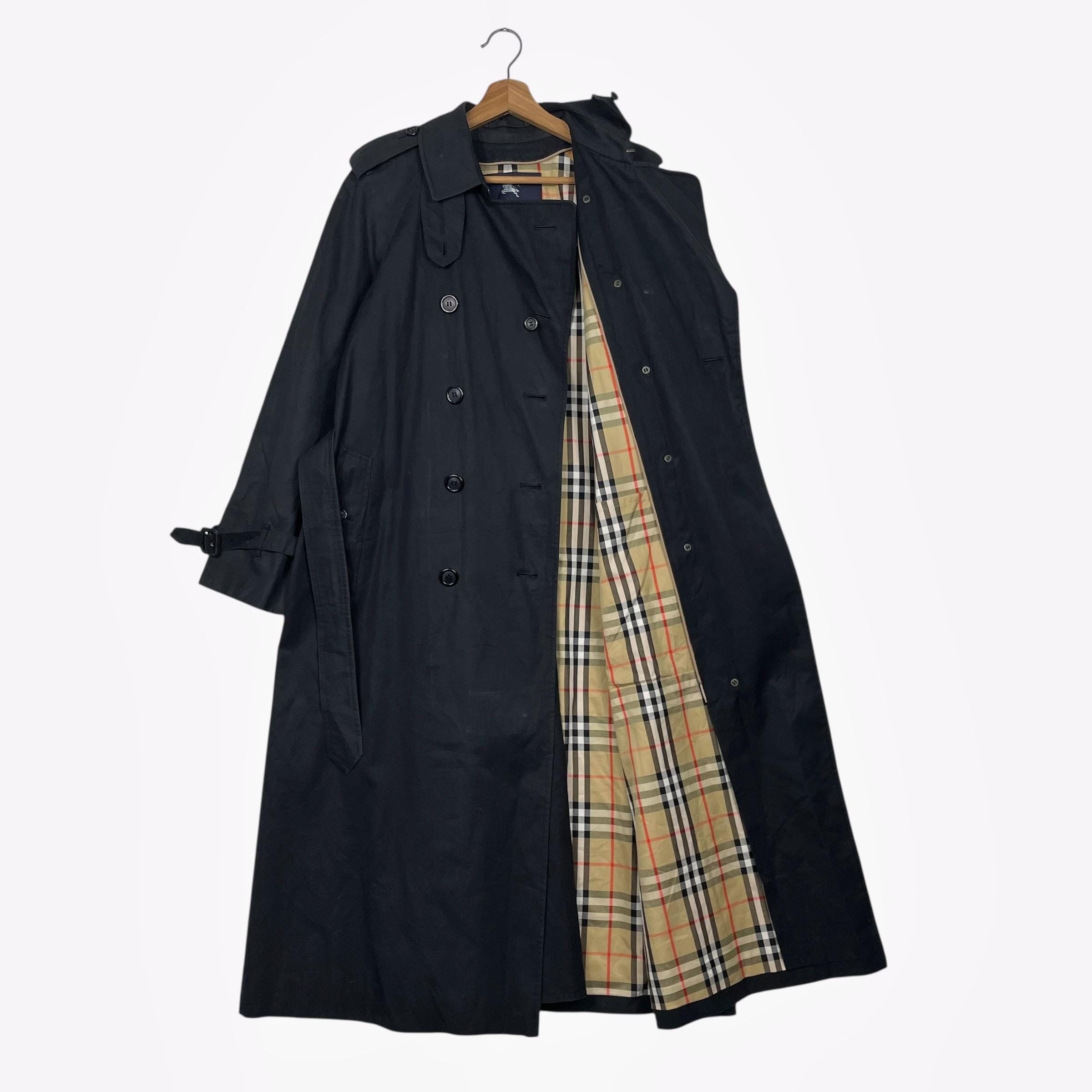 1003 Burberrys Trench Coat Nova Check Burberry Burberrys Vintage