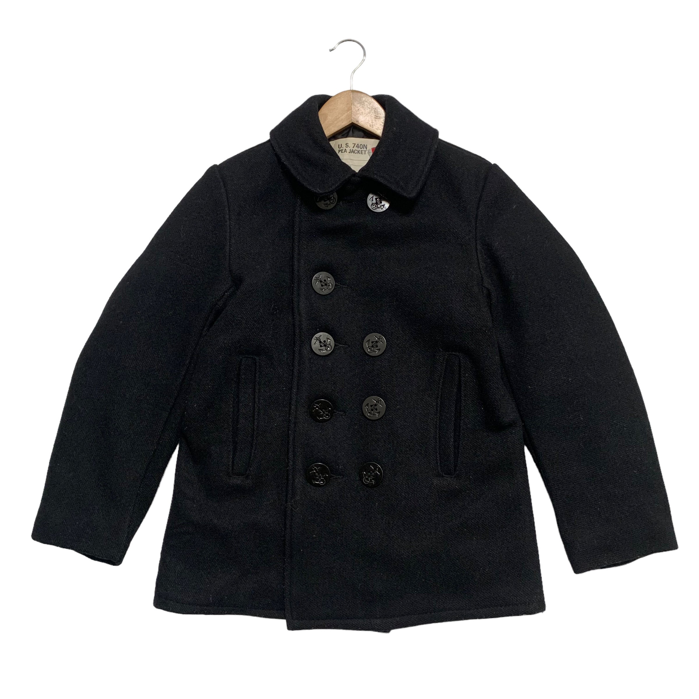 SCHOTT BROS. U.S. 740N PEACOAT Mサイズ ブラック Schott NYC Store | Peacoat US 740N | Navy Jacket