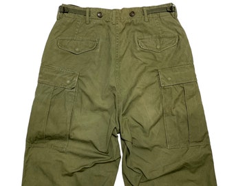 ［golam］60's M64 cargo pants Vintage 50s M-1951 Military Cargo Pants - Etsy