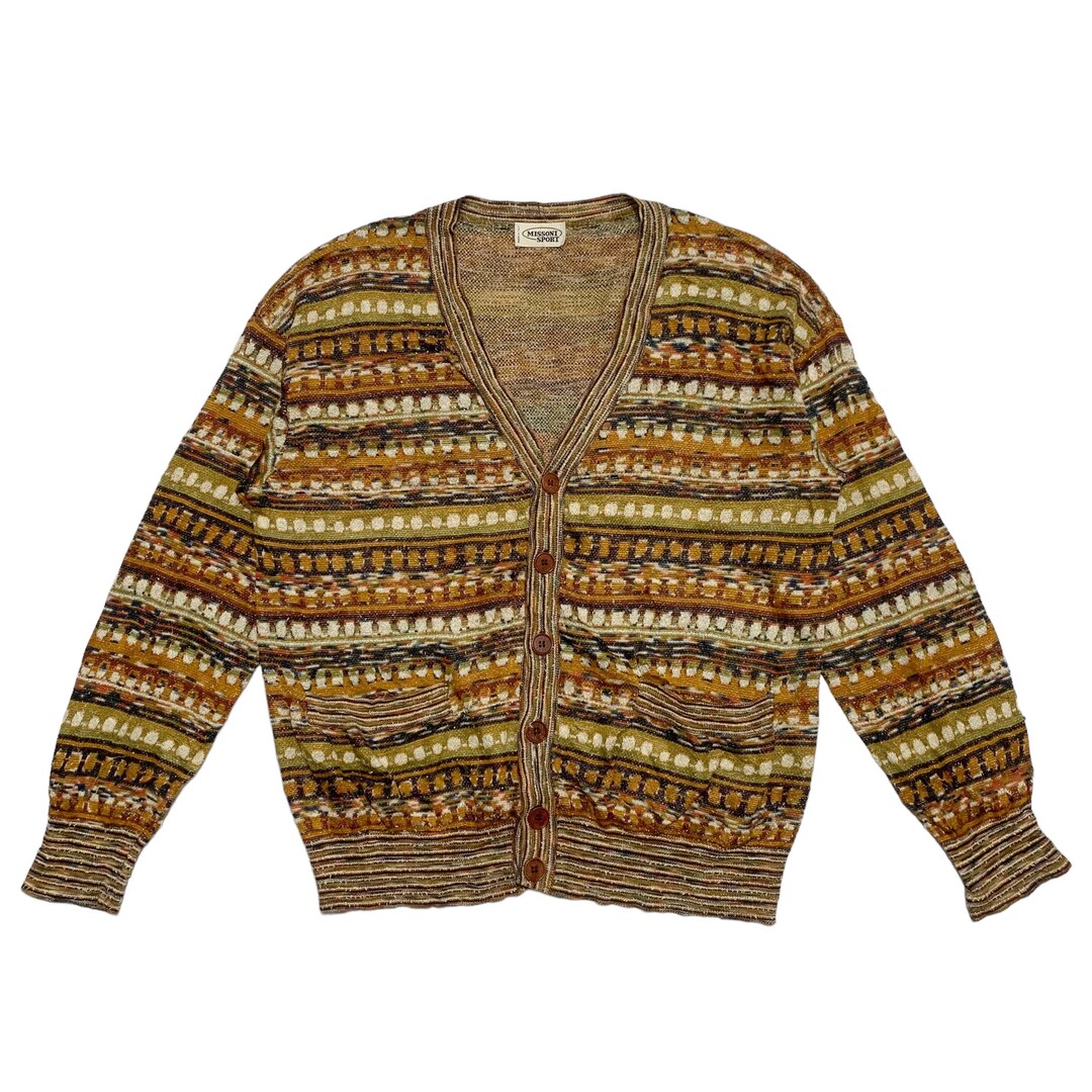 Missoni Cardigan Women's Wool Knit Tops Black Made in Italy