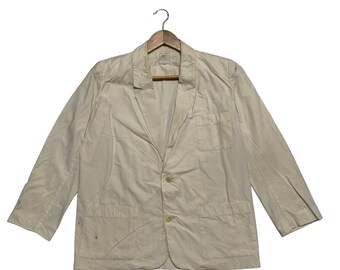 Yohji Yamamoto Y's Red Label Jacket: Cotton Linen Blazer, Size 3